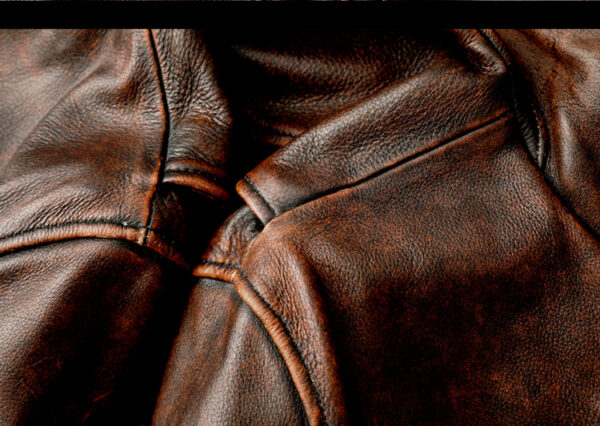 Motorcycle Short Stone Grinding Worn Coat - Image 7