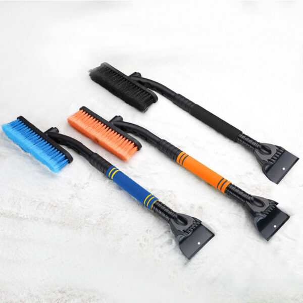 Car Cleaning Brush Ice Scraper Detachable Snow Shovel Brush Dust Remove Brush Auto Windshield Extendable Snow Brush Foam Handle - Image 2