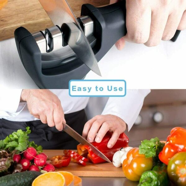 KNIFE SHARPENER Ceramic Tungsten Kitchen Knives Blade Sharpening System Tool USA - Image 8