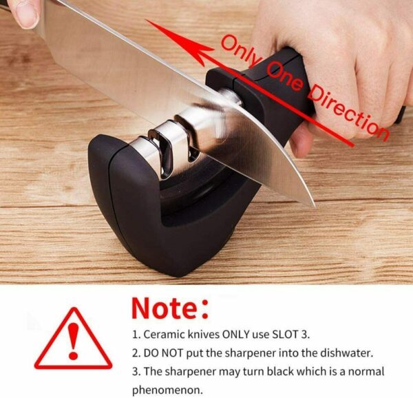 KNIFE SHARPENER Ceramic Tungsten Kitchen Knives Blade Sharpening System Tool USA - Image 6